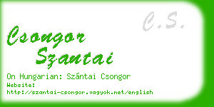csongor szantai business card
